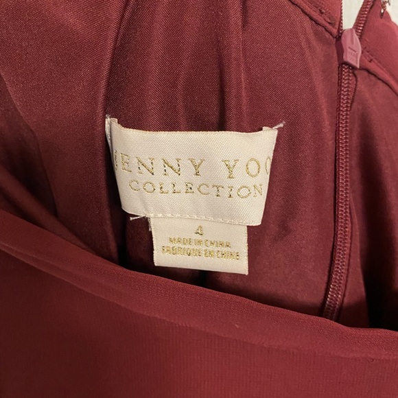 Jenny Yoo Two Piece Dress in Maroon - Size S - Picture 5 of 8